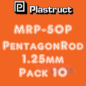 SOLID PENTAGON ROD range styrene ABS plastic polystyrene MRP PLASTRUCT