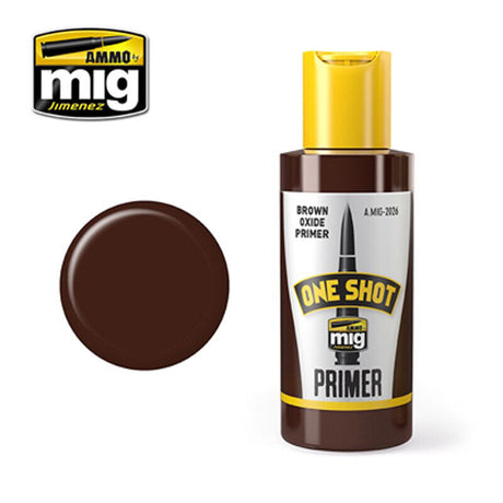 One Shot Primer - Brown Oxide - 60ml | Ammo by Mig Jimenez | MIG2026