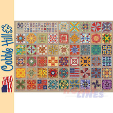 Load image into Gallery viewer, 50 States Quilt Blocks Cobble Hill puzzle 1000pc CH40050
