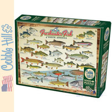 Load image into Gallery viewer, Freshwater Fish of North America Cobble Hill puzzle 1000pc CH40181
