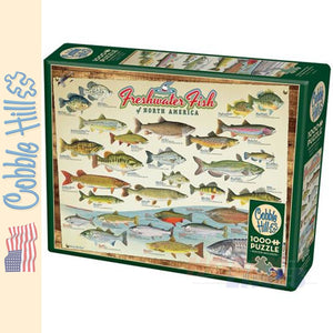 Freshwater Fish of North America Cobble Hill puzzle 1000pc CH40181