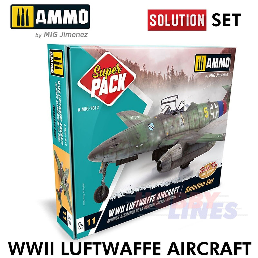 WWII LUFWAFFE AIRCRAFT Super Pack Solution Box AMMO by Mig Jimenez MIG7812