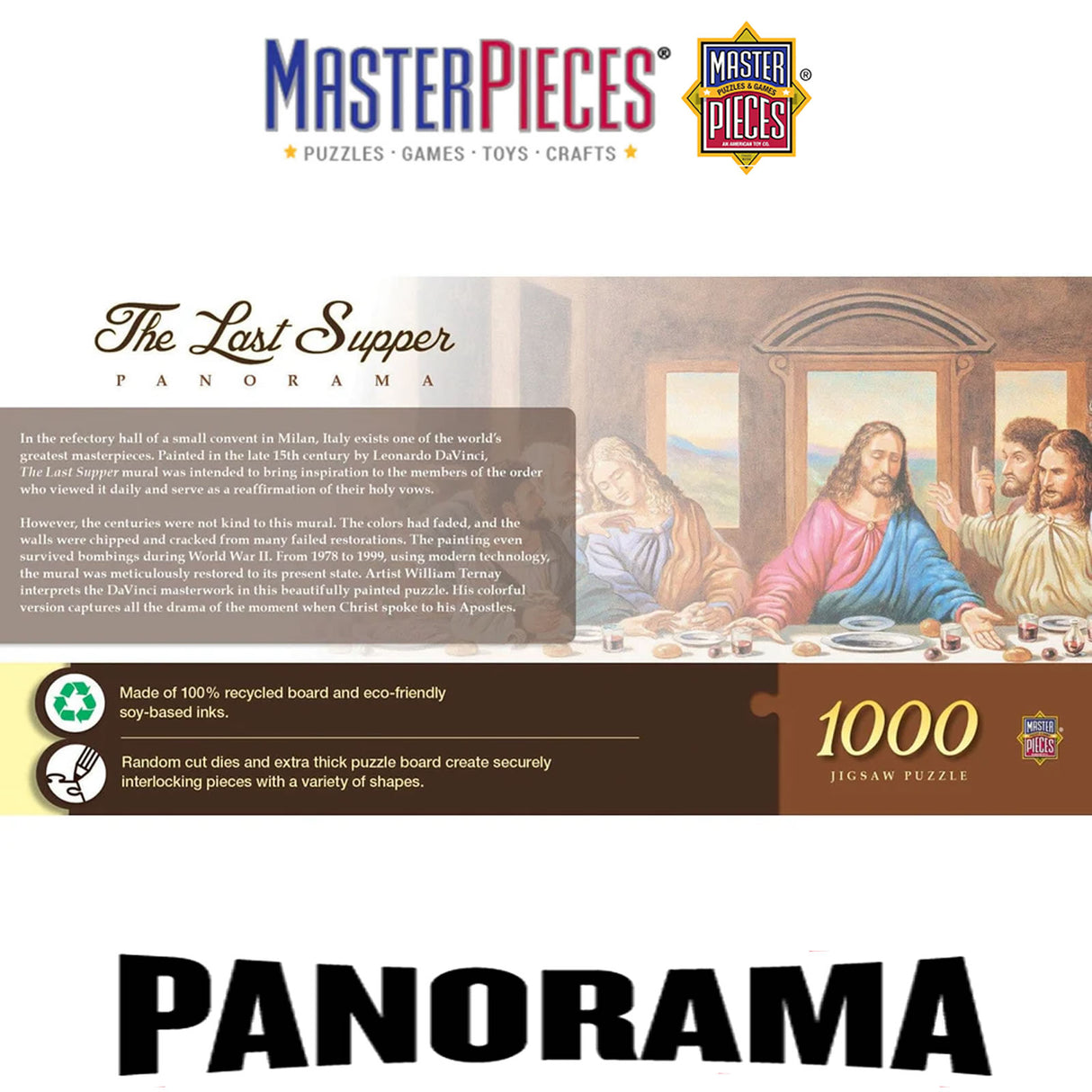 The Last Supper Panorama 1000pc Jigsaw Puzzle | Masterpieces | 72079