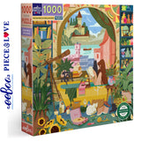 Reading and Relaxing - 1000pc Puzzle | eeBoo | PZTRRD