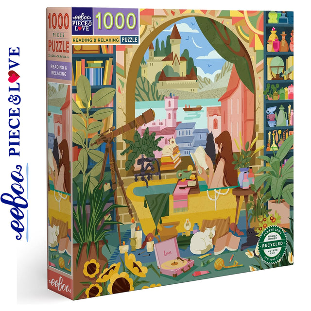 Reading and Relaxing - 1000pc Puzzle | eeBoo | PZTRRD
