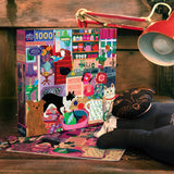 eeBoo PETS IN THE KITCHEN 1000 pc Square Jigsaw Puzzle Super Deluxe PZT121