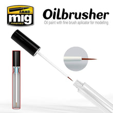 Load image into Gallery viewer, STREAKING BRUSHER Range Enamel Oilbrusher 10ml Brush in cap Ammo By Mig Jimenez
