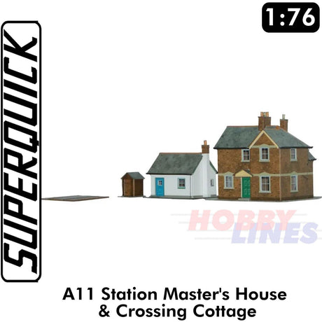 STATION MASTERS HOUSE 1:72 OO HO Gauge Railways Building Series A A11 SuperQuick