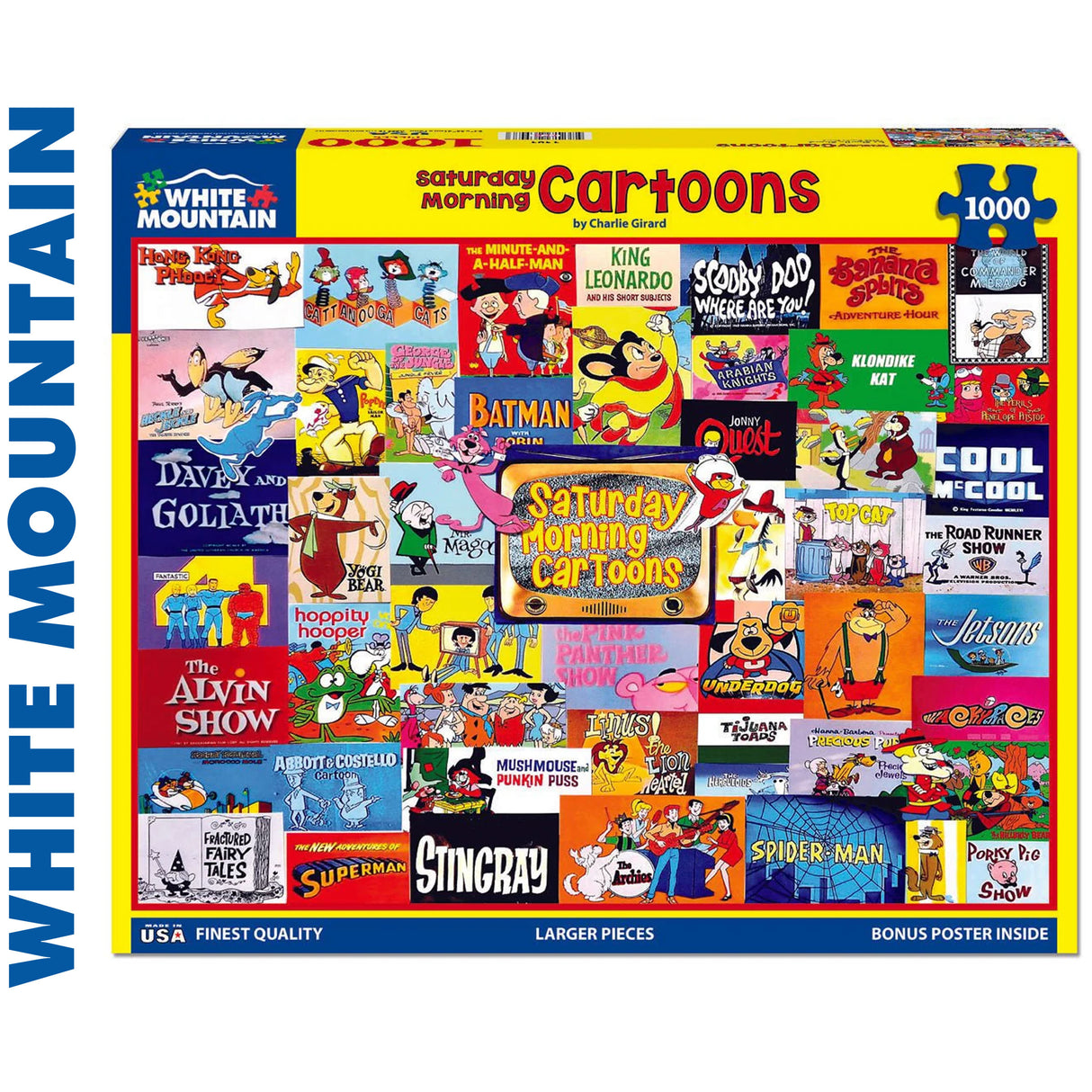 Saturday Morning Cartoons - 1000pc Puzzle | White Mountain | 1481pz