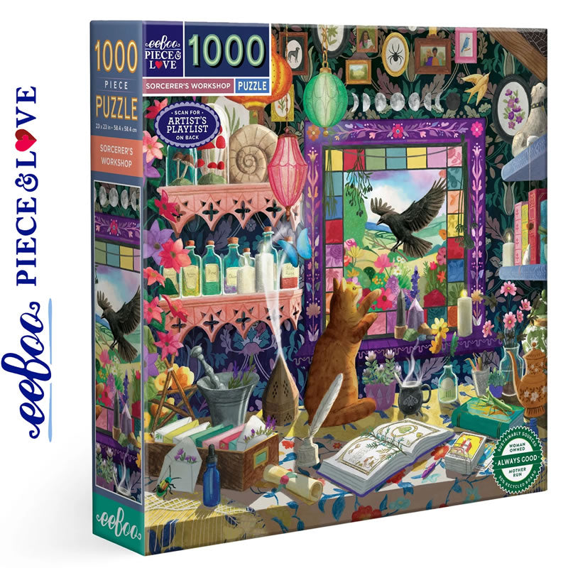 Sorcerer's Workshop - 1000pc Puzzle | eeBoo | PZT859