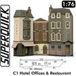 HOTEL OFFICES RESTAURANT C1 1:72 OO HO Railway Building Series C C01 SuperQuick