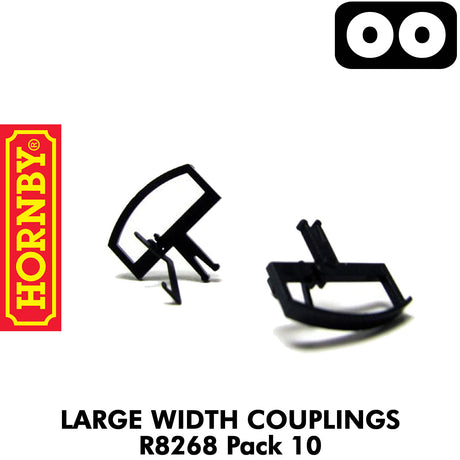 OO Gauge Large Width Couplings - 10 Pack | Hornby |  R8268