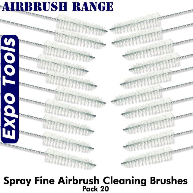 AIRBRUSH CLEANING BRUSHES Pack of 20 FINE Spray Paint 