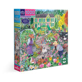 French Flower Garden 1000pc Puzzle | eeBoo | PZT662