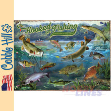 Load image into Gallery viewer, Hooked on Fishing Cobble Hill puzzle 1000pc CH40180
