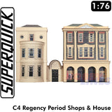 REGENCY SHOPS & HOUSE C4 1:72 OO HO Railways Building Series C C04 SuperQuick