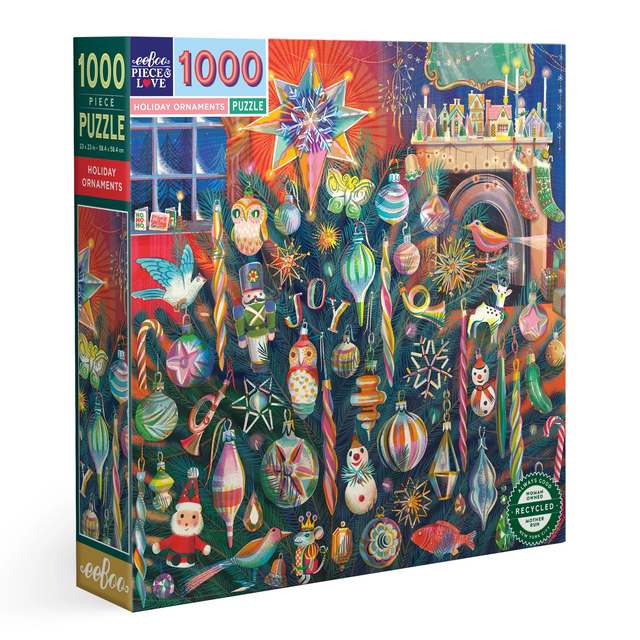 Holiday Ornaments - 1000pc Puzzle | eeBoo | PZTHYO