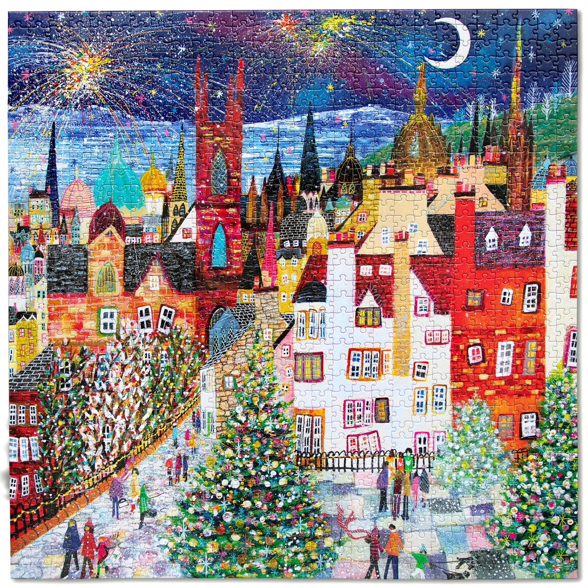 Christmas in Edinburgh - 1000pc Puzzle | eeBoo | PZT245