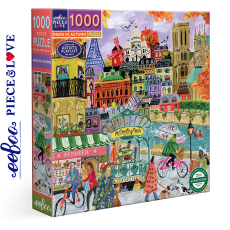 Paris in Autumn - 1000pc Puzzle | eeBoo | PZT881