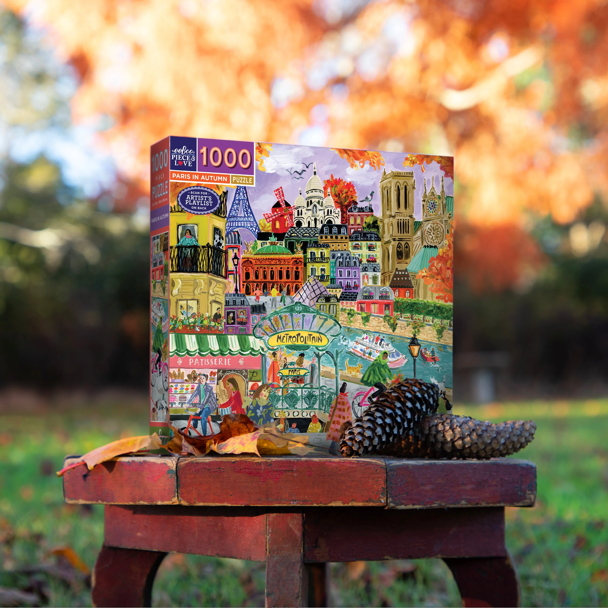 Paris in Autumn - 1000pc Puzzle | eeBoo | PZT881