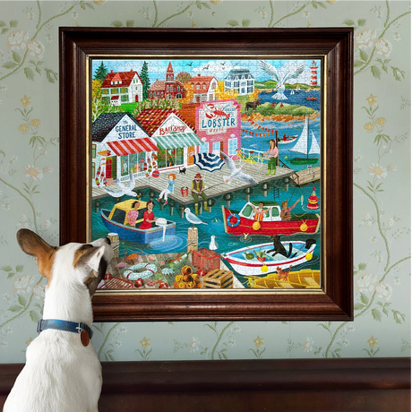 New England Wharf - 1000pc Puzzle | eeBoo | PZT942