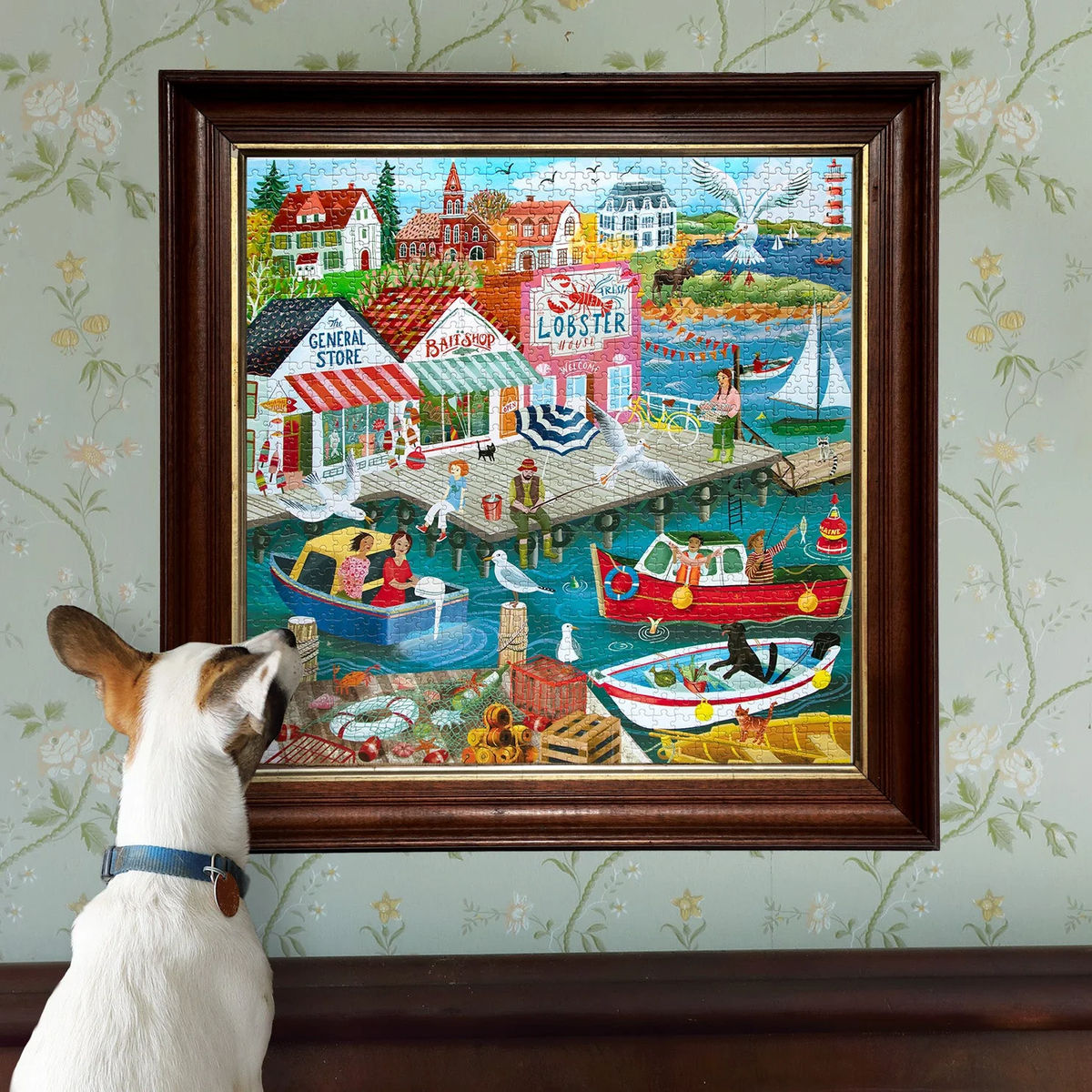 New England Wharf - 1000pc Puzzle | eeBoo | PZT942