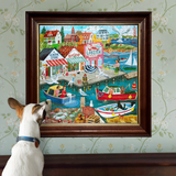 New England Wharf - 1000pc Puzzle | eeBoo | PZT942