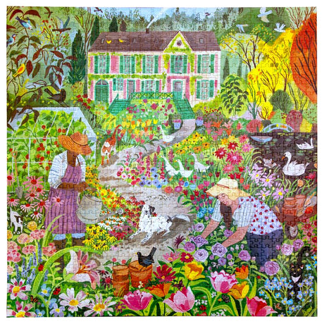French Flower Garden 1000pc Puzzle | eeBoo | PZT662