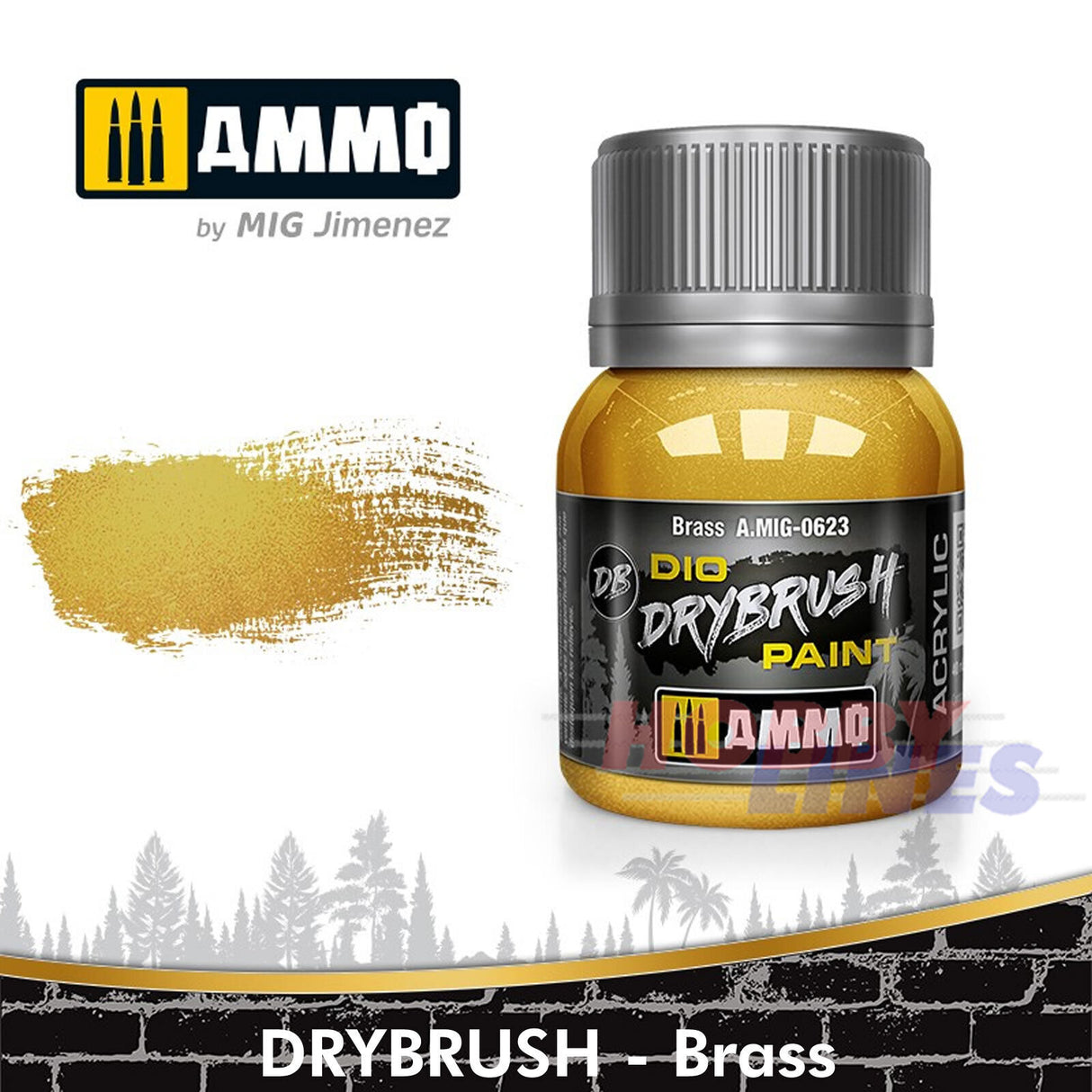 Ammo DIO DRYBRUSH PAINT 40ml Full Range Colours Acrylic Mig Jimenez