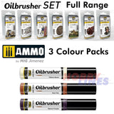 Oilbrusher Set - Soil Colours Set - 3 x 10ml | Ammo by Mig Jimenez | MIG7511