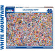 USA World Map - 500pc Puzzle | White Mountain | 2175pz