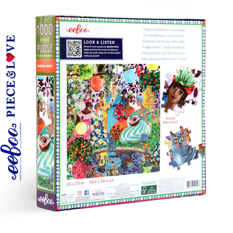 Garden Party 1000 pc Puzzle | eeBoo | PZTGPY