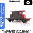 Pill Box Brake Van 55526 SR Brown/Red Small Letter |  Dapol | 7F-100-006