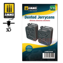 Load image into Gallery viewer, Dented Jerrycans 1:35 3D Printed Ammo by Mig Jimenez MIG8144
