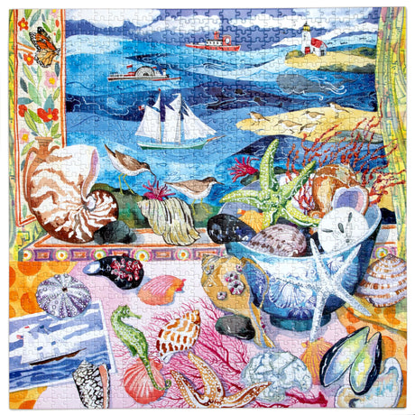 Seashells by the Shore 1000 pc Puzzle | eeBoo | PZT873