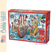 Load image into Gallery viewer, DoodleTown: Viking Voyage Cobble Hill puzzle 1000pc CH44505
