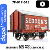 Salt Van Seddon's Salt Middlewich 22 - Wagon  | Dapol | 7F-018-013
