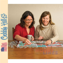 Load image into Gallery viewer, Mid Mod Season&#39;s Greetings Cobble Hill puzzle
