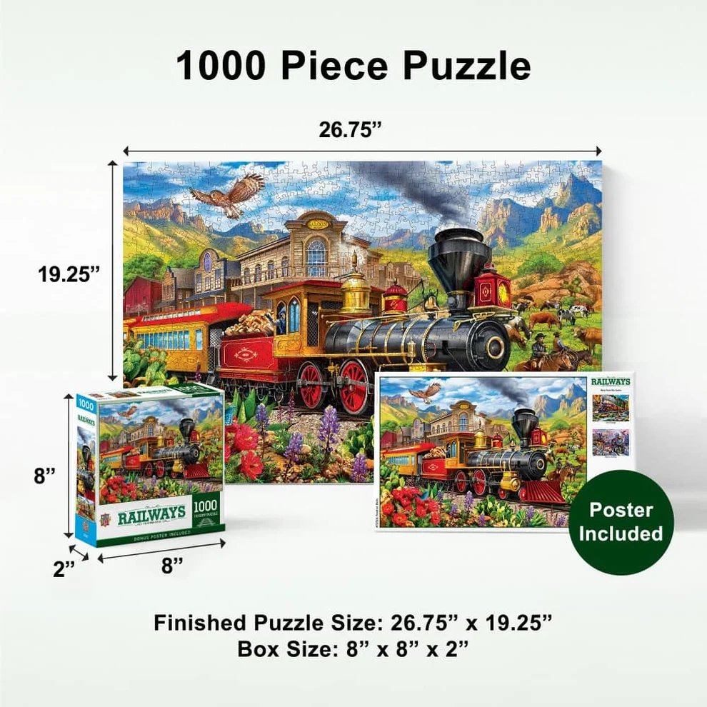 Frontier Rails - 1000pc Puzzle | Masterpieces | 72516