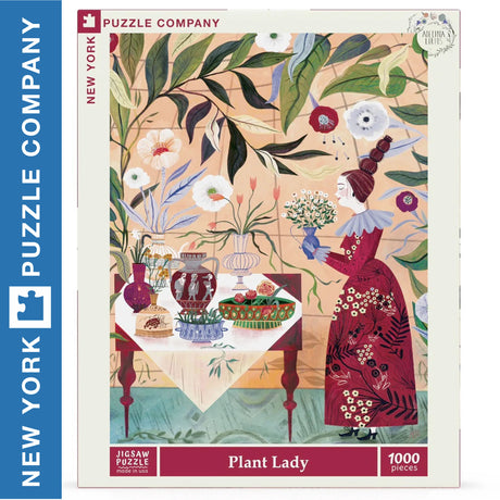 PLANT LADY New York Puzzle Company 1000pc Random Cut Jigsaw