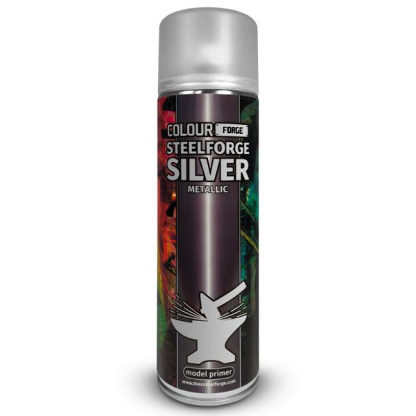 Steelforge Silver - 500ml Spray Paint | Colour Forge |  TCFSPR017