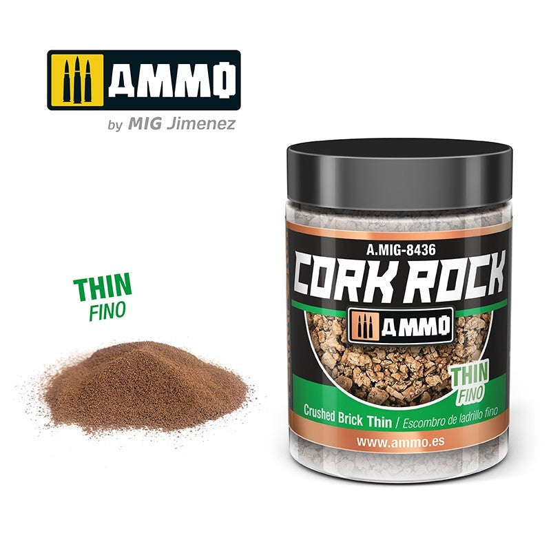 Cork Rock - Crushed Brick Thin - 100ml Jar | Ammo by Mig Jimenez | MIG8436