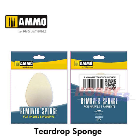 REMOVER SPONGE Range Pigment Washes Wedged Round Teardrop Ammo by Mig Jimenez