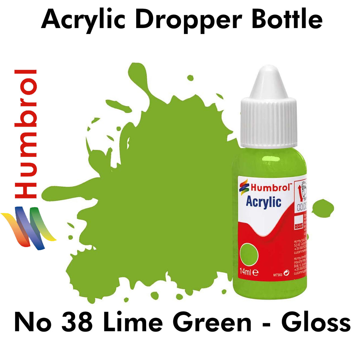 Acrylic Dropper - No 38 Lime - Gloss | Humbrol | DB0038
