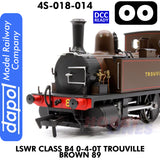 LSWR Class B4 0-4-0T Trouville Brown 89 - DCC Ready | Dapol | 4S-0018-014