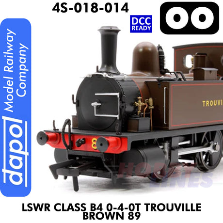 LSWR Class B4 0-4-0T Trouville Brown 89 - DCC Ready | Dapol | 4S-0018-014