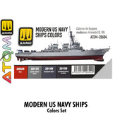ATOM Modern US Navy Ships colors Set - 4 20ml Acrylic Paint |  Ammo by Mig Jimenez 