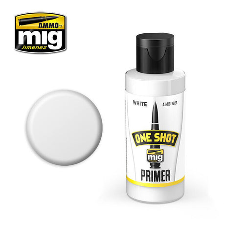 One Shot Primer - White - 60ml | Ammo by Mig Jimenez | MIG2022 