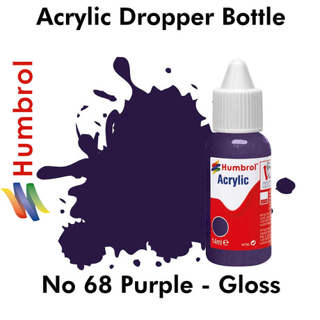 Acrylic Dropper - No 68 Purple - Gloss | Humbrol | DB0068