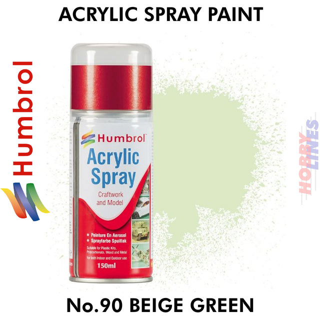 No 90 Beige Green Matt 150ML Humbrol Sprays 